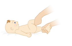 comment masser bebe pour les coliques