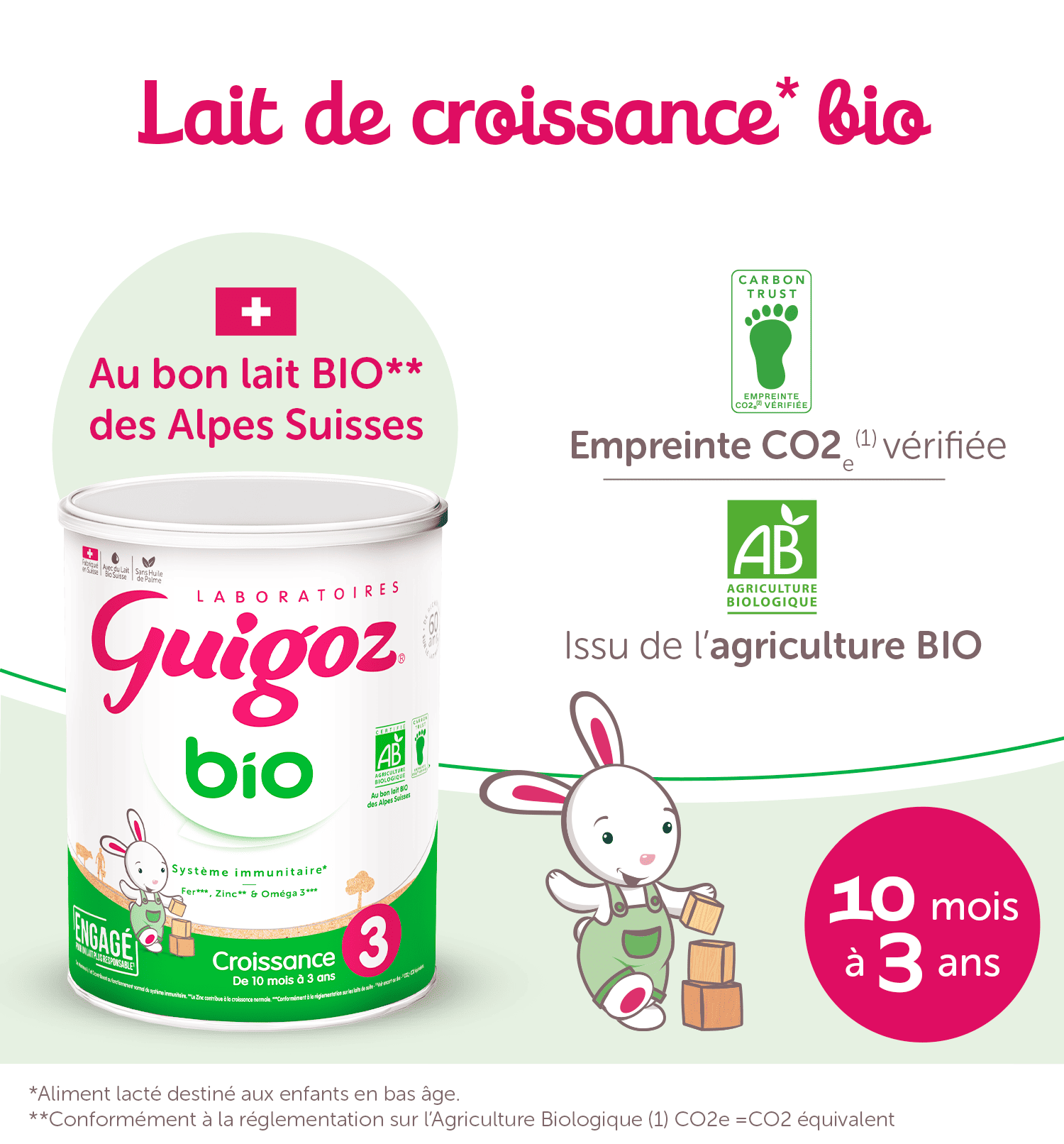lait de croissance bio
