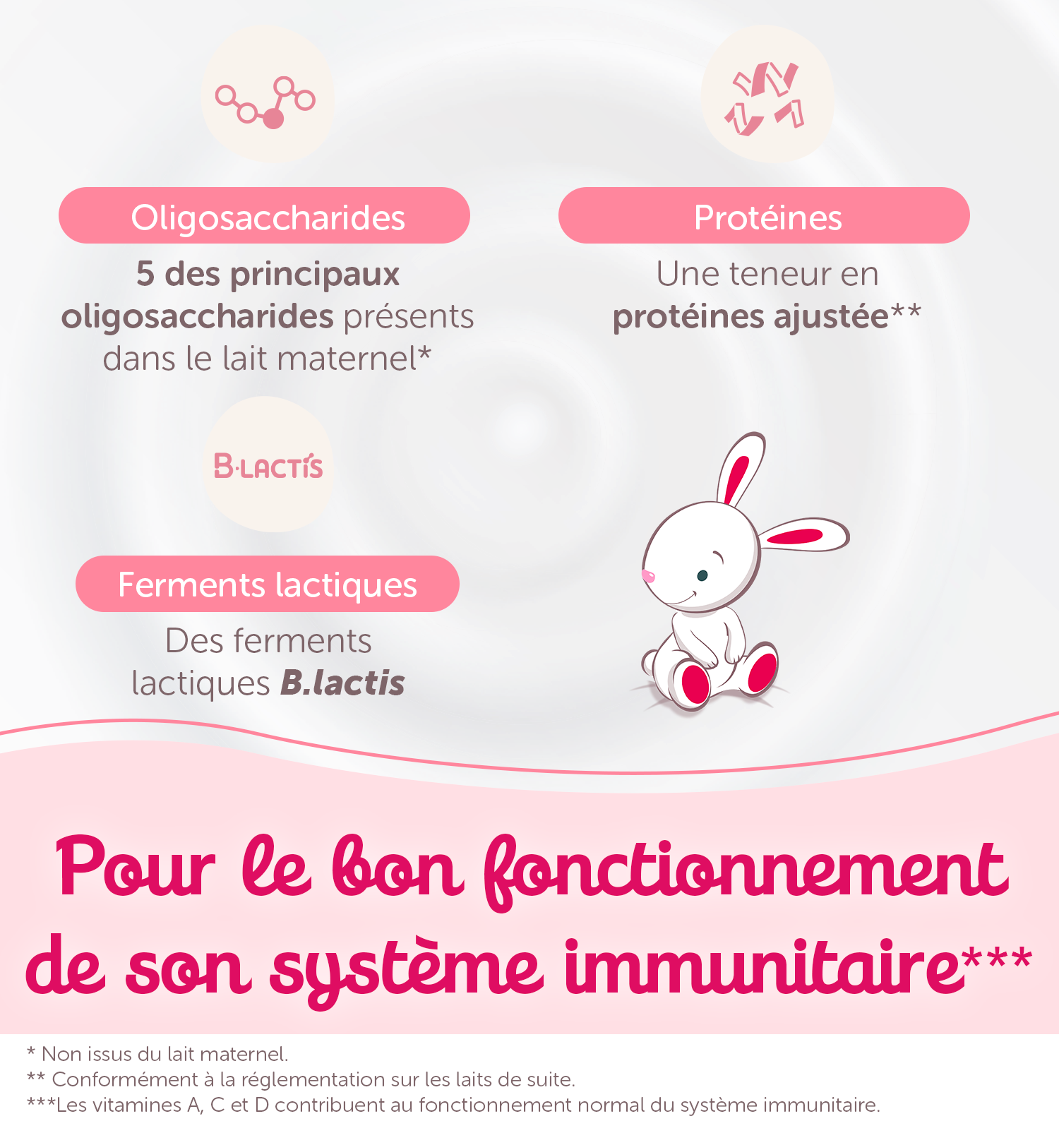 Infographie Bon fonctionnement du système immunitaire du bébé de 6 mois à 1 an