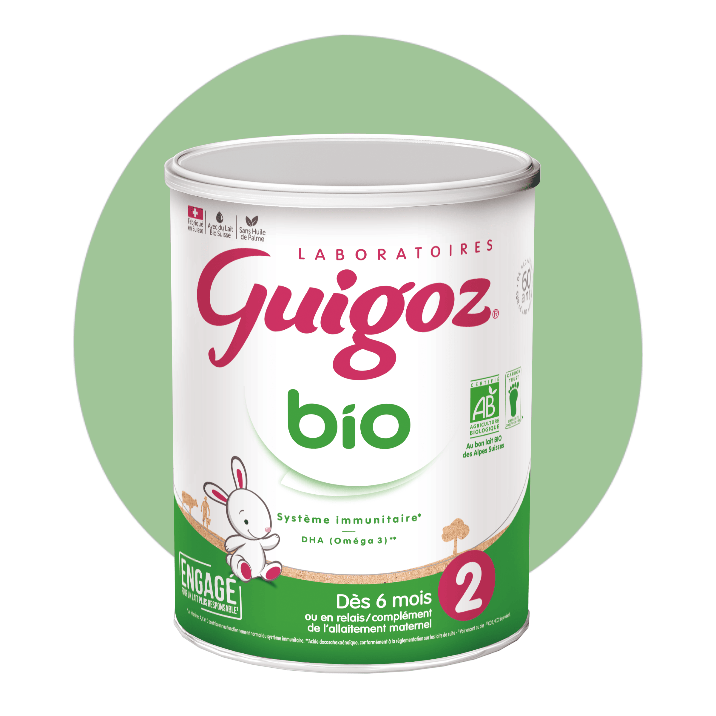 Lait infantile bio pour bébés dès 6 mois