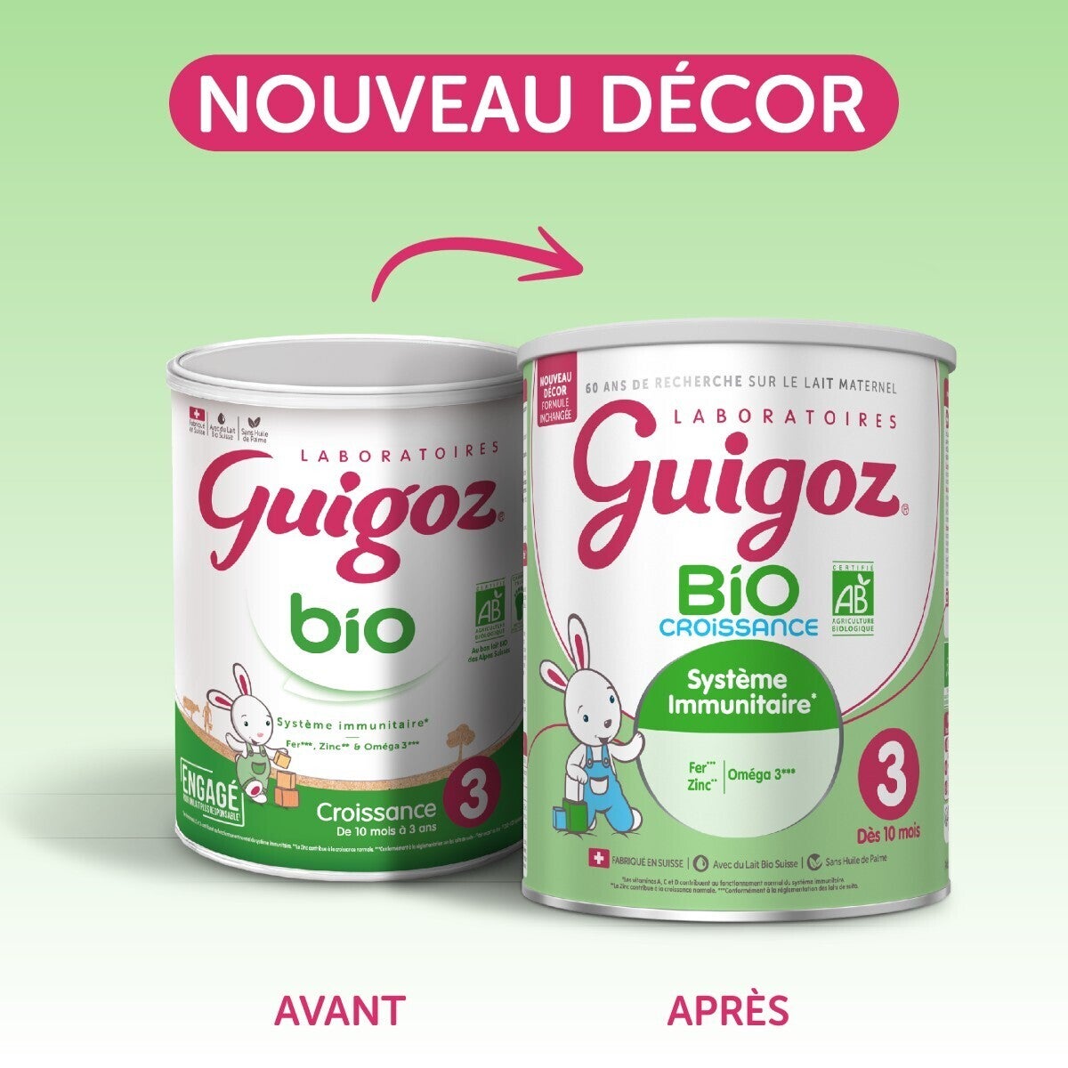 Lait de croissance* GUIGOZ® Bio 3