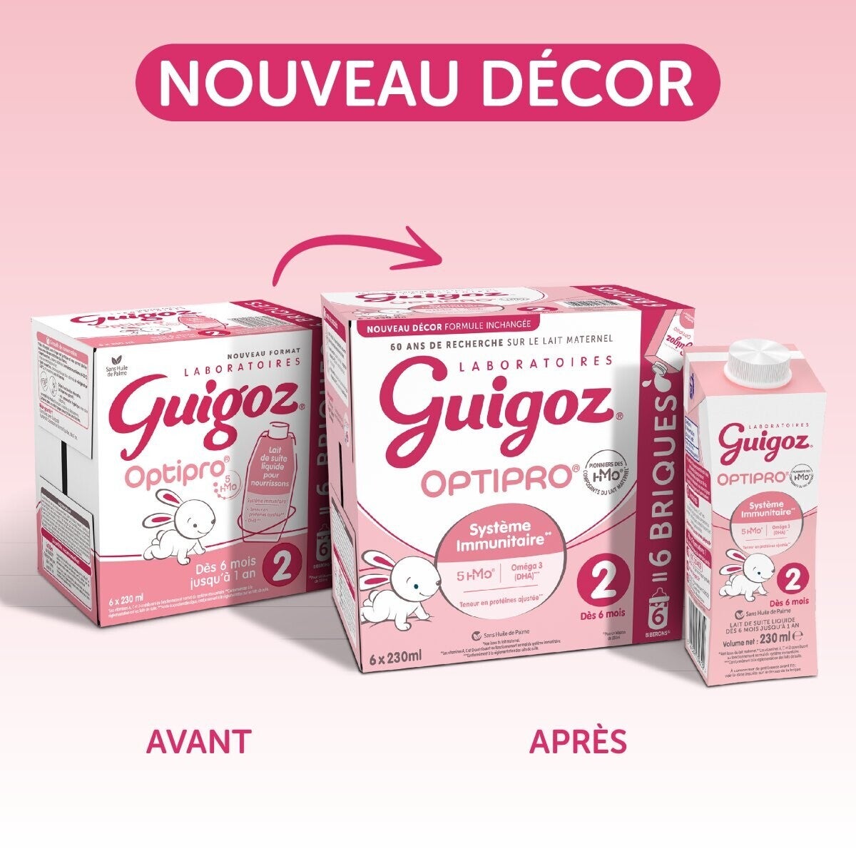 Lait 2ème âge liquide GUIGOZ® Optipro 2 Liquide