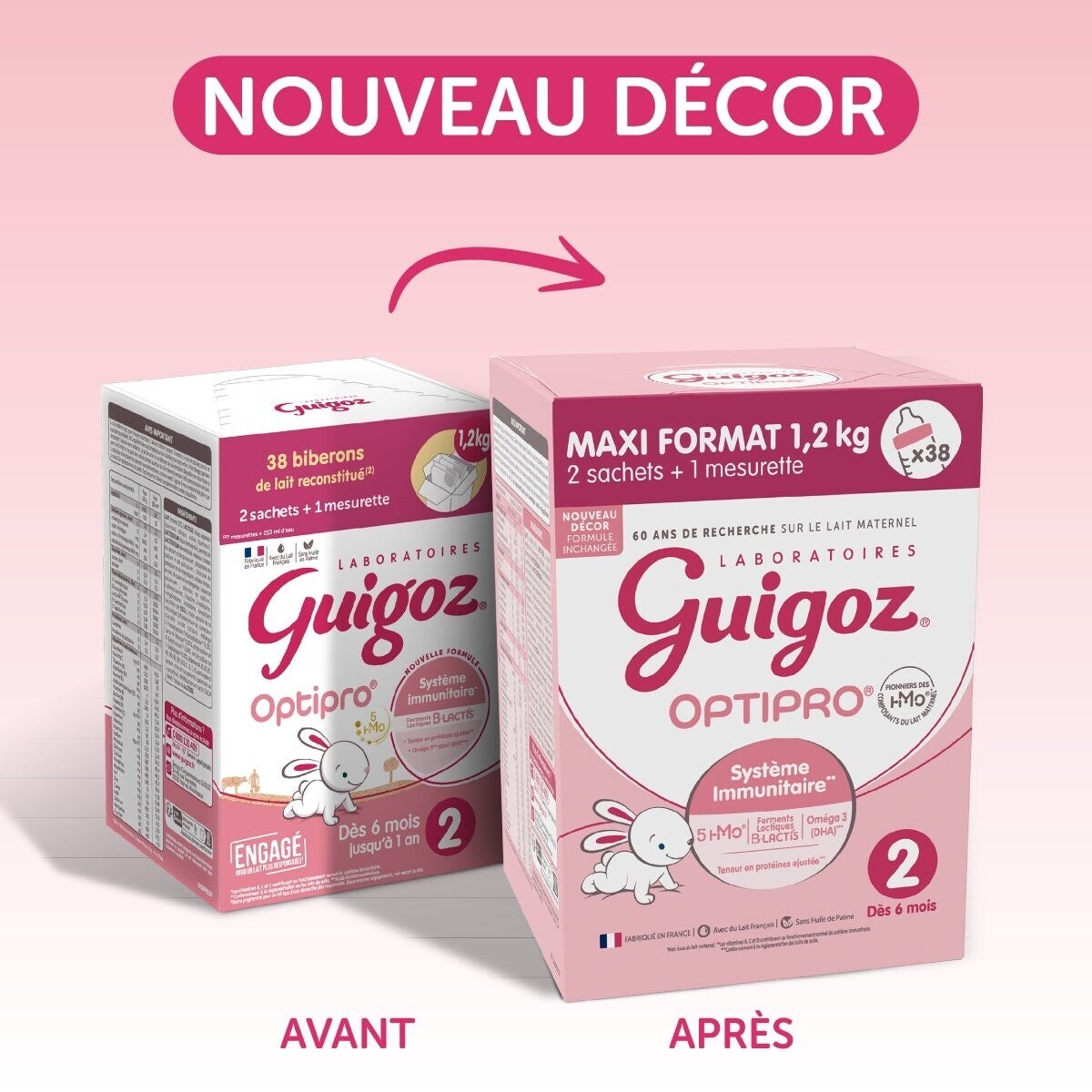 Lait 2ème âge GUIGOZ® Optipro® 2