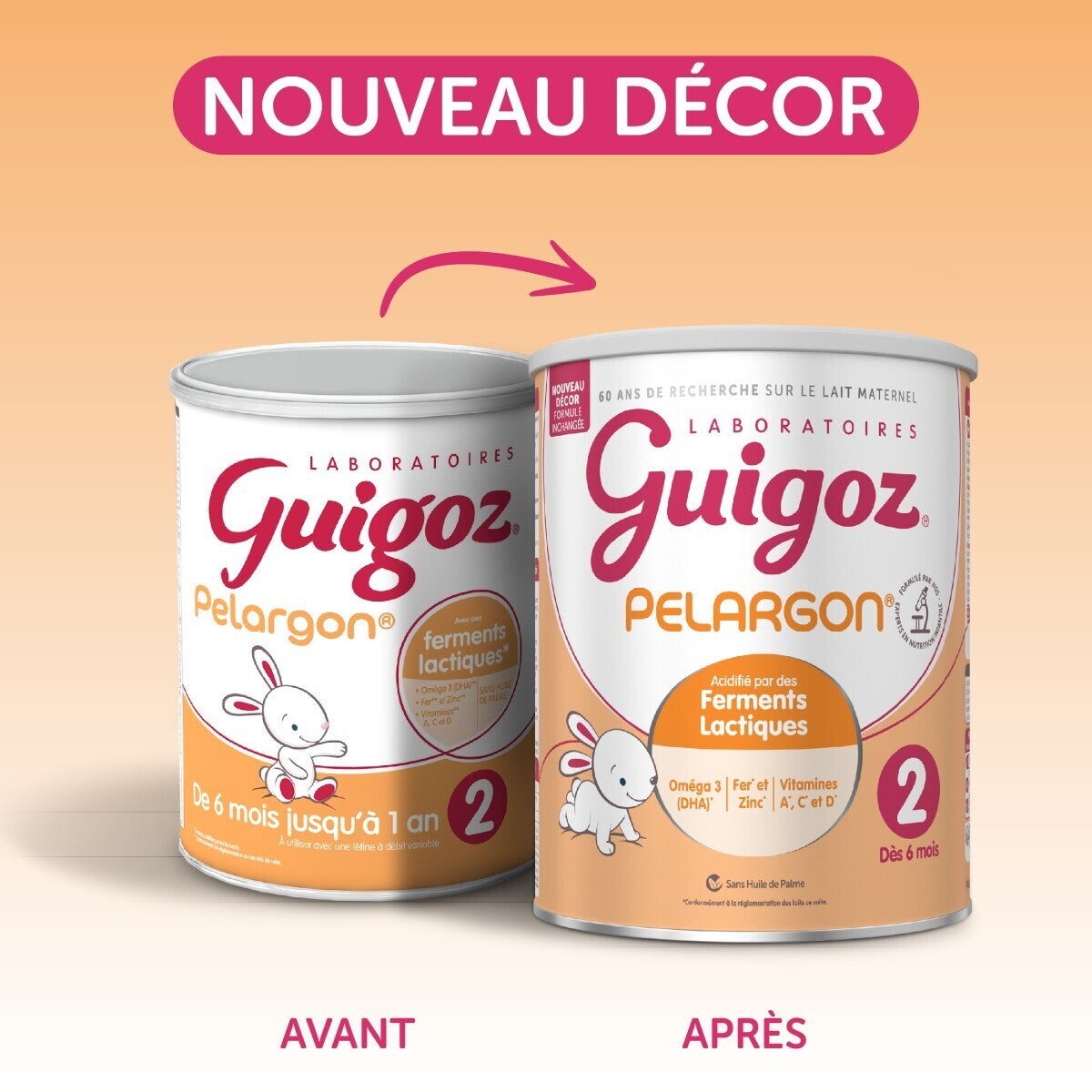 Lait 2ème âge GUIGOZ® Pelargon 2