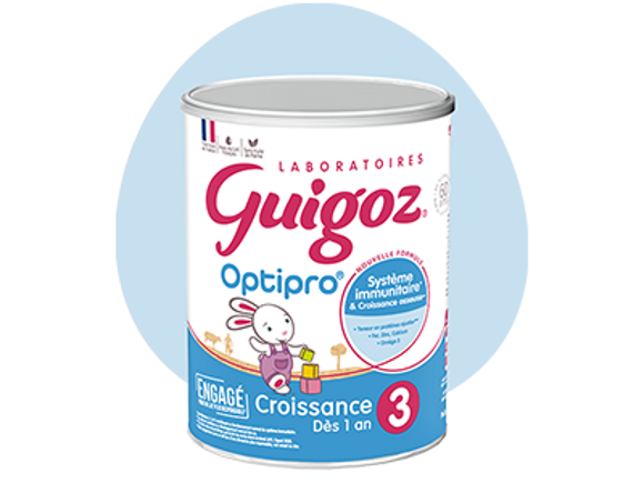 Guigoz Optipro Croissance lait 3eme âge - Repas bébé de 1 à 3 ans