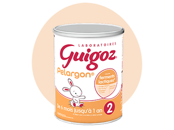 guigoz Pelargon Lait Transit 2Ème Âge 800g