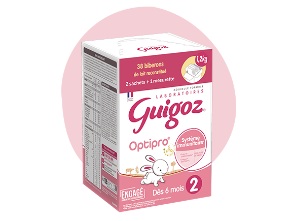 Lait 2ème âge GUIGOZ® Optipro 2 : lait de suite