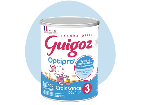 GUIGOZ Optipro Lait en poudre 2ème âge - Bag in box - 2x500 g - De