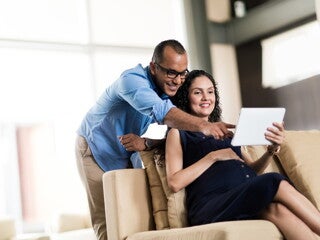 mom and dad reading 