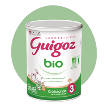 Lait infantile bio pour bébés de 10 mois à 3 ans