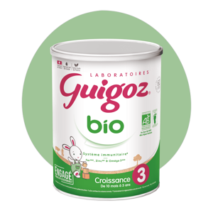 Lait infantile bio pour bébés de 10 mois à 3 ans