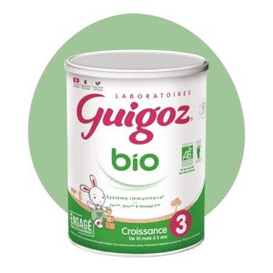 Lait infantile bio pour bébés de 10 mois à 3 ans