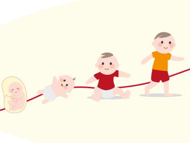 Evolution d'un enfant illustrée Evolution d'un enfant illustrée