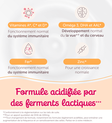lait infantile 2ème âge
