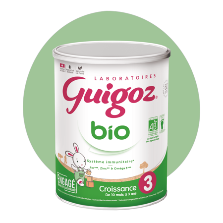 Lait infantile bio pour bébés de 10 mois à 3 ans