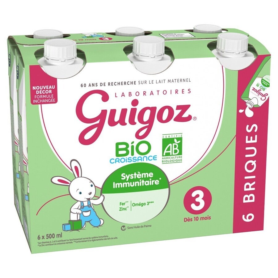 Lait de croissance liquide GUIGOZ® Bio Croissance Liquide