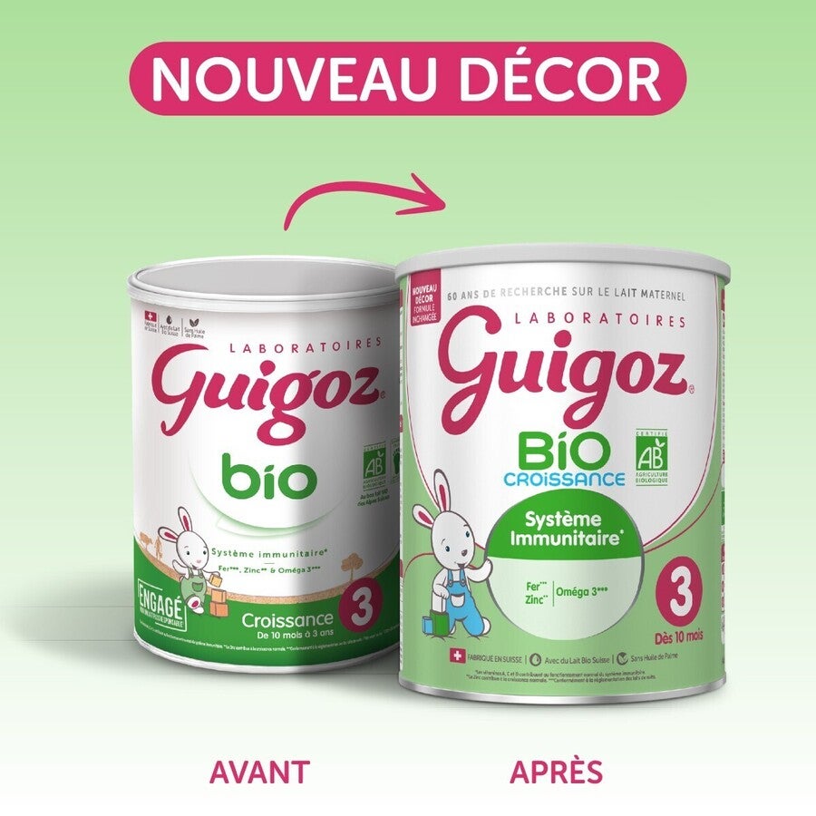 Lait de croissance* GUIGOZ® Bio 3