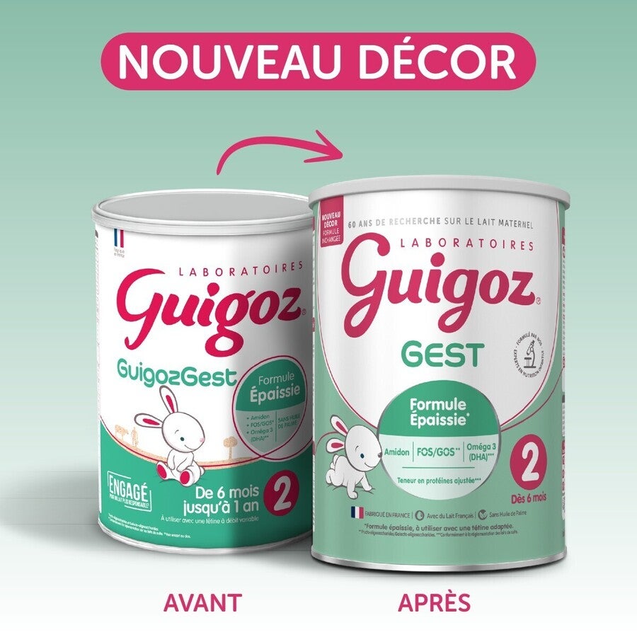 Lait 2ème âge GUIGOZ® GuigozGest 2