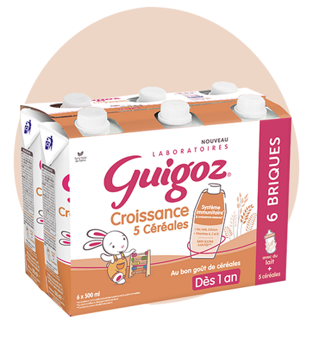 Guigoz croissance 5 céréales Boite de lait de croissance Guigoz Optipro pour bébé dès 1 an