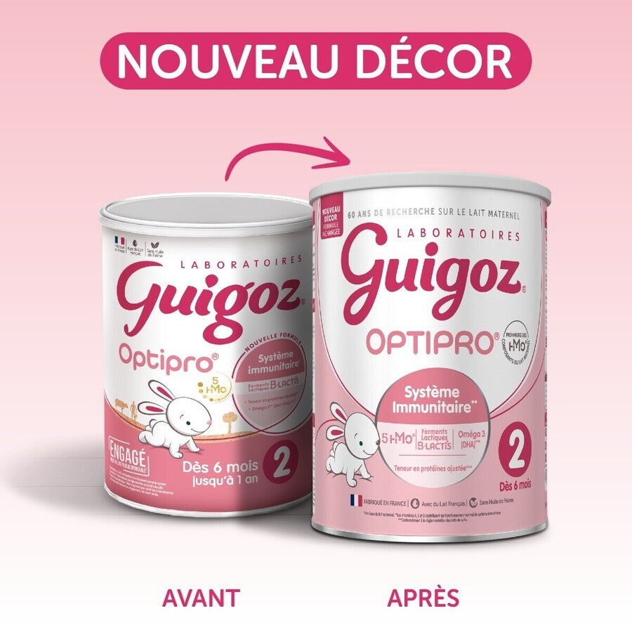 Lait 2ème âge Guigoz® Optipro® 2