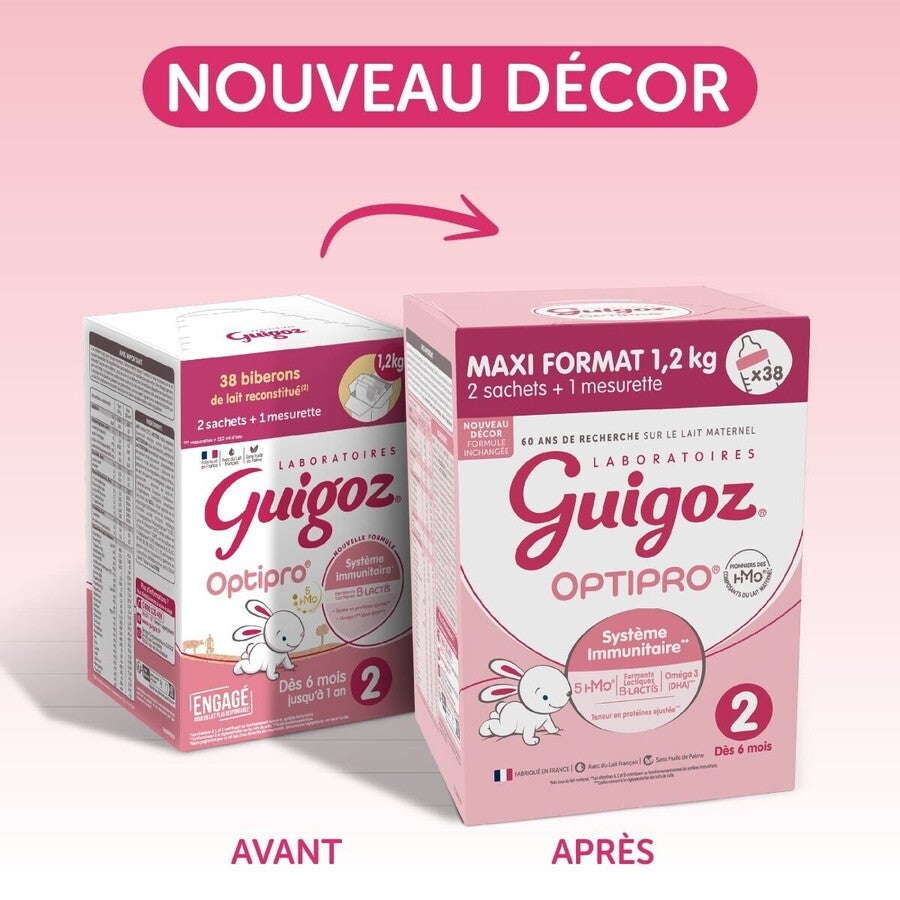 Lait 2ème âge GUIGOZ® Optipro® 2