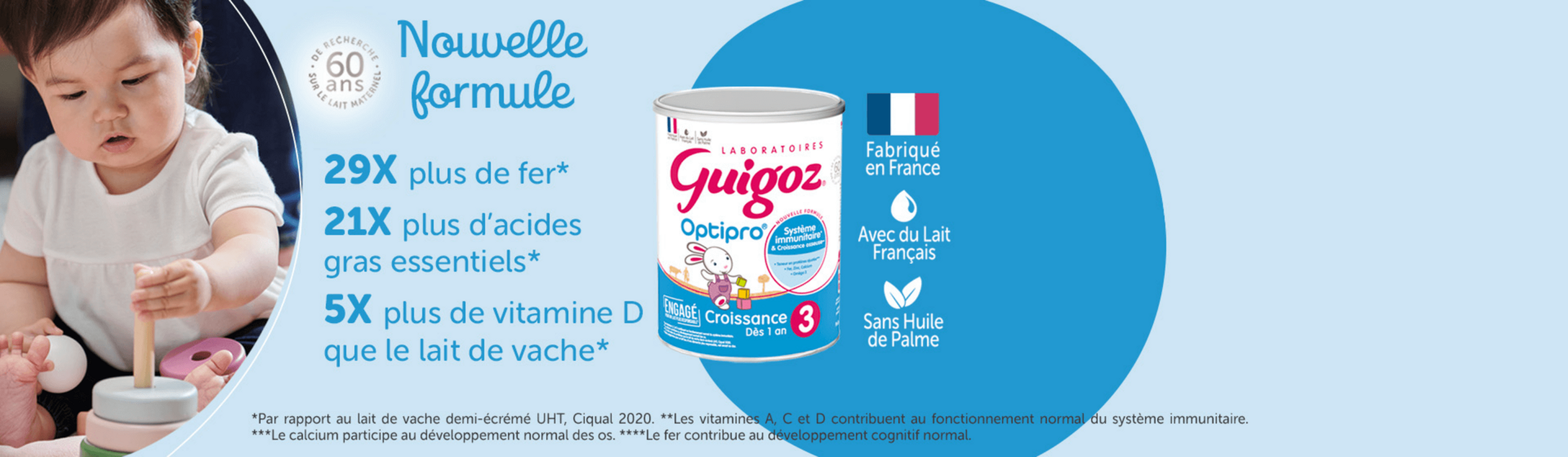 Guigoz bio 3 800g  Nouvelle Pharmacie Du Parc