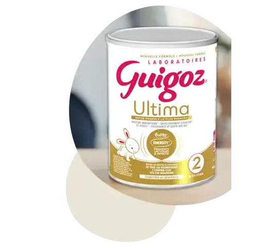 Boîte de lait infantile Guigoz Ultima numéro 2 pour bébés de plus de 6 mois Boîte de lait infantile Guigoz Ultima numéro 2 pour bébés de plus de 6 mois