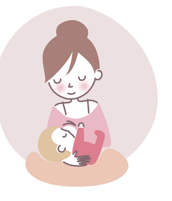 placeholder mother with baby on hands