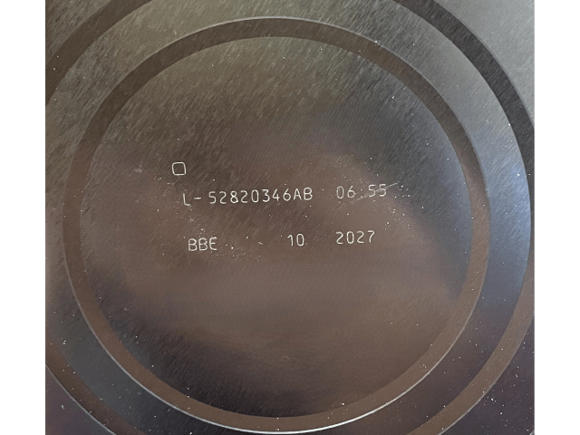 Photo produit + photo sous la boite du numéro de lot correspondant