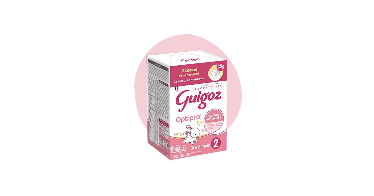 Guigoz Optipro 2 lait bébé liquide 2eme Age 6x500ml